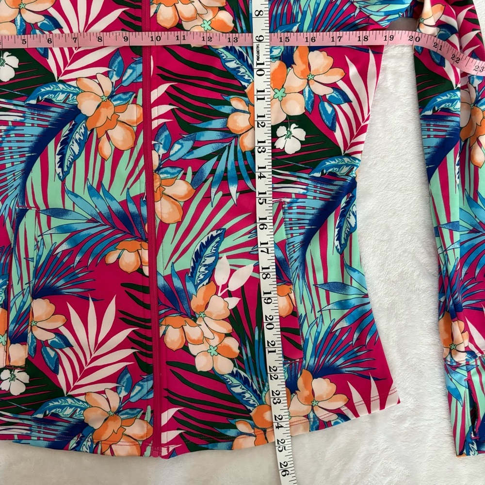TOMMY BAHAMA Golf & Tennis Zippered Tropical Print Fitted Jacket--NWT--M - Picture 16 of 16